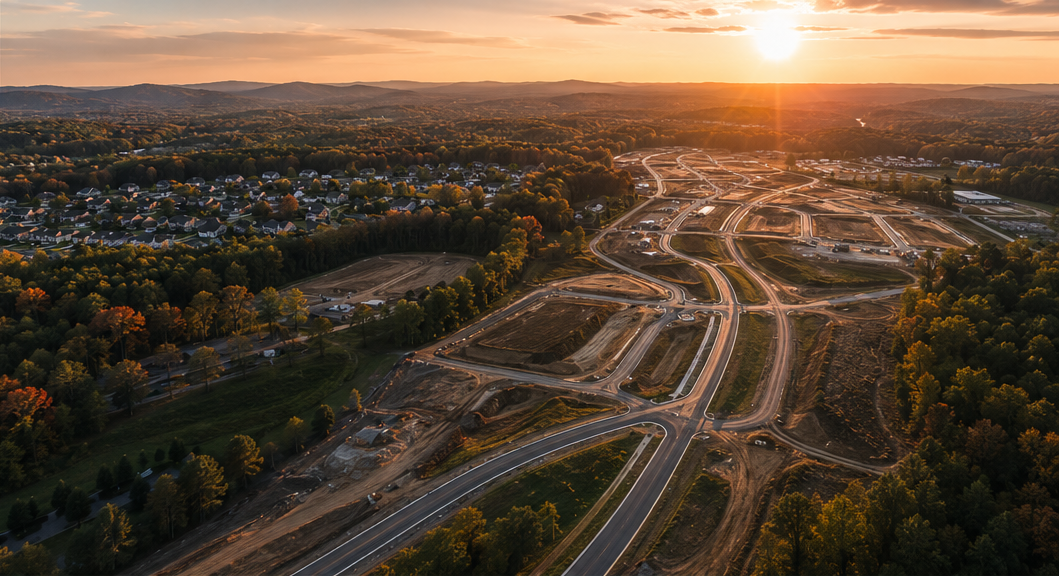 Tennessee land platform aerial