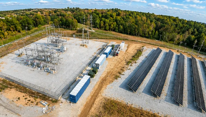 Mining infrastructure aerial